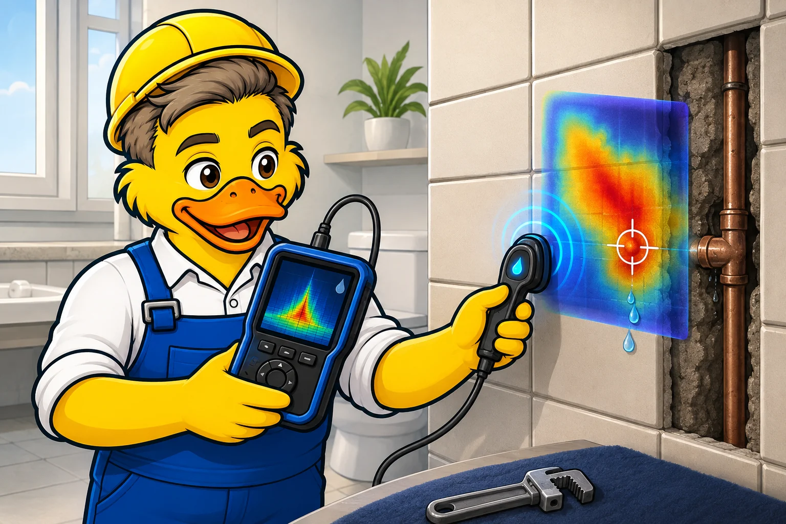 Trabajo de detección de fugas